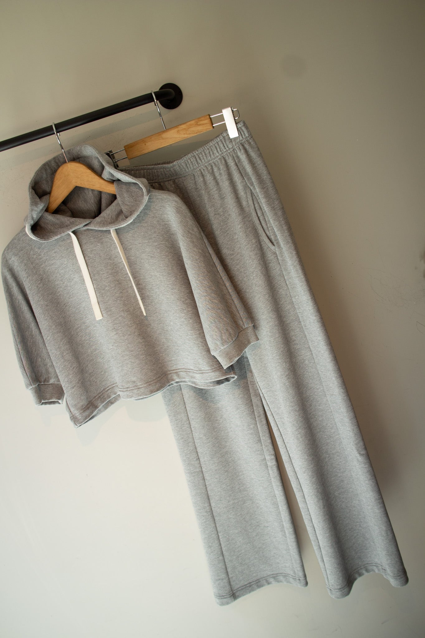Grey Straight Leg Joggers