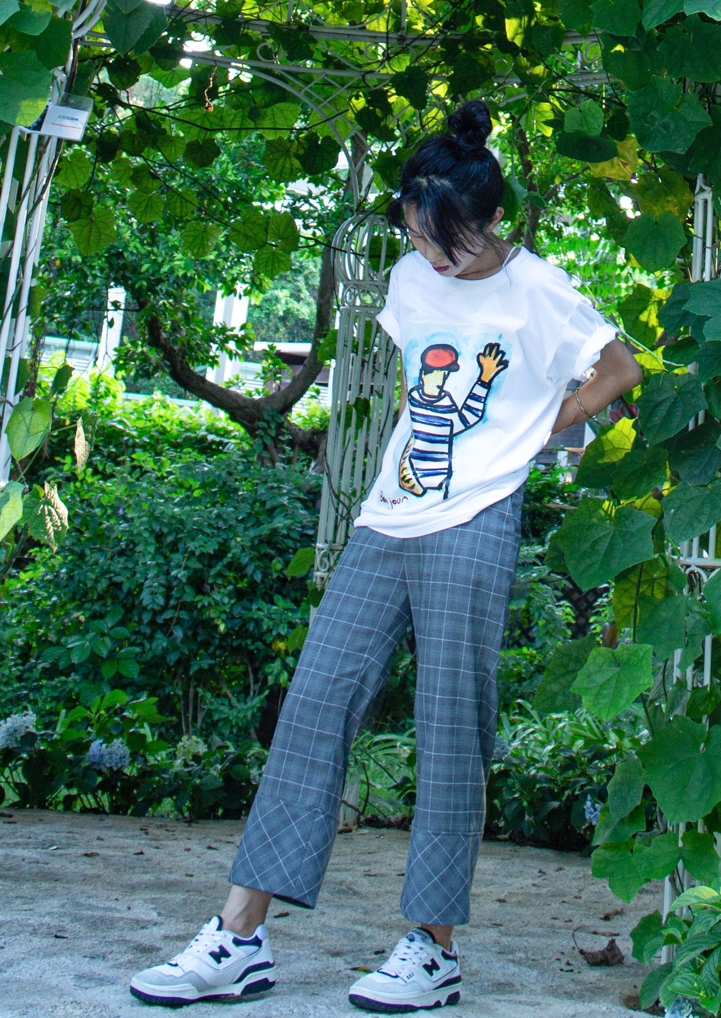 Plaid Wide Leg Trousers