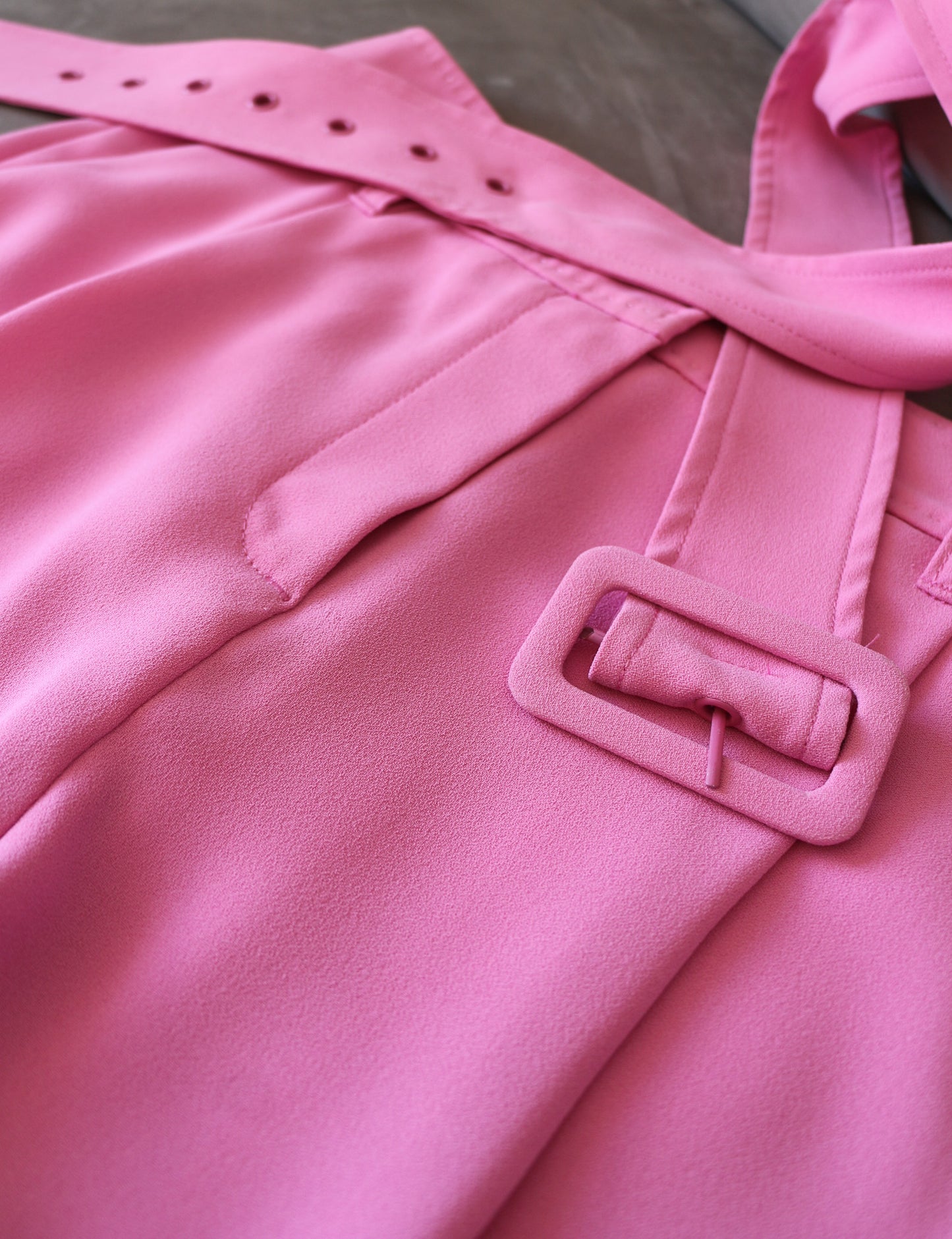 Pick Stitching Crepe Shorts