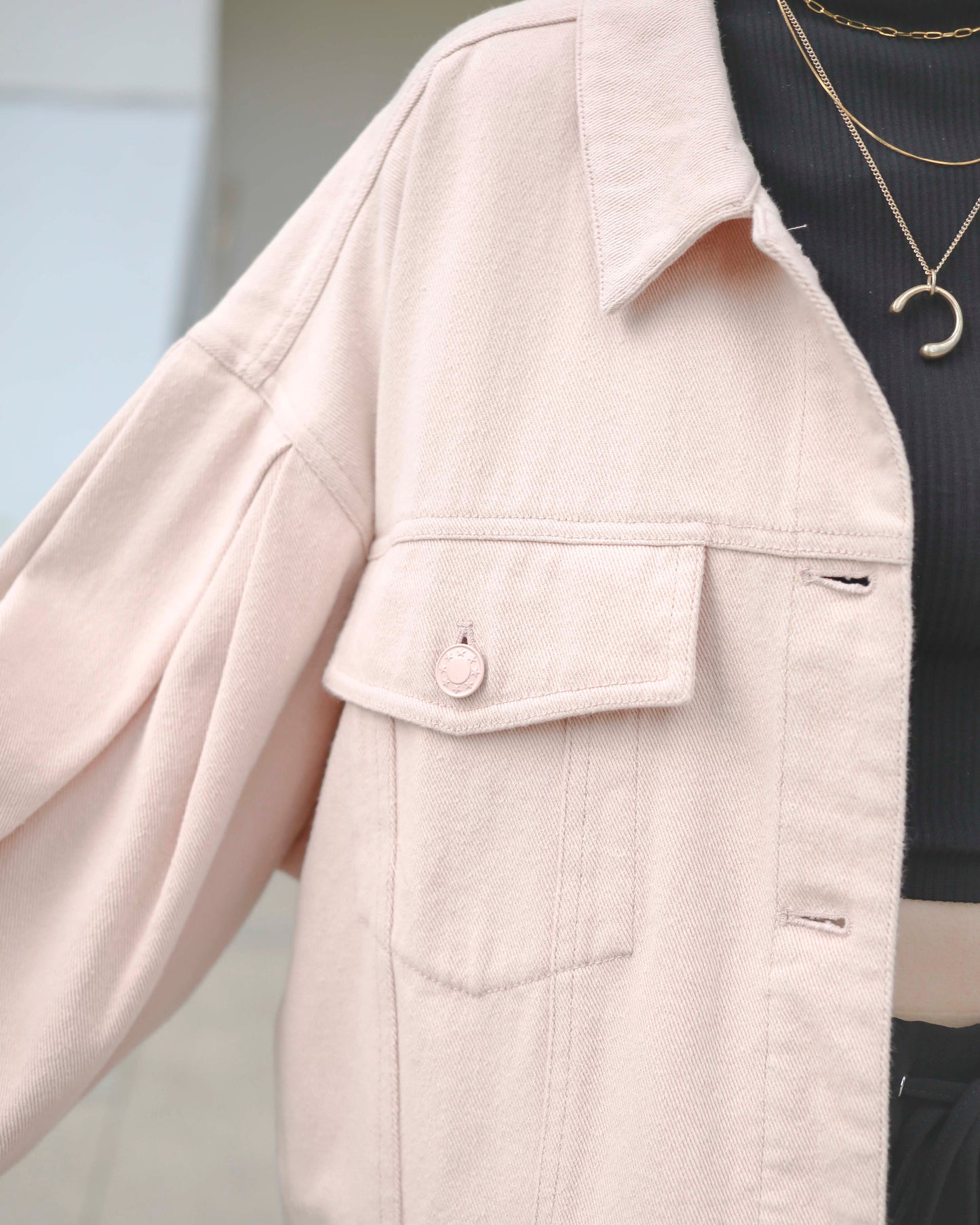 Cotton Twill Oversize Jacket