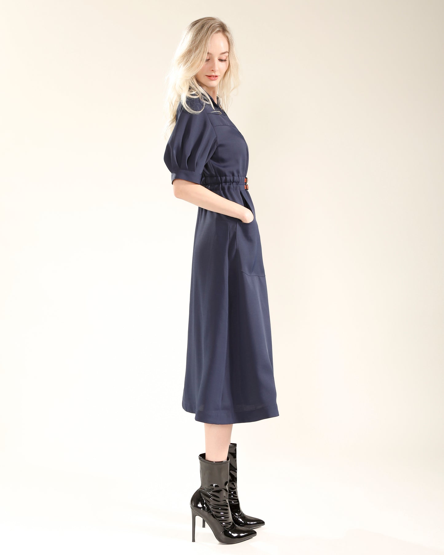 Navy Shirt Dress