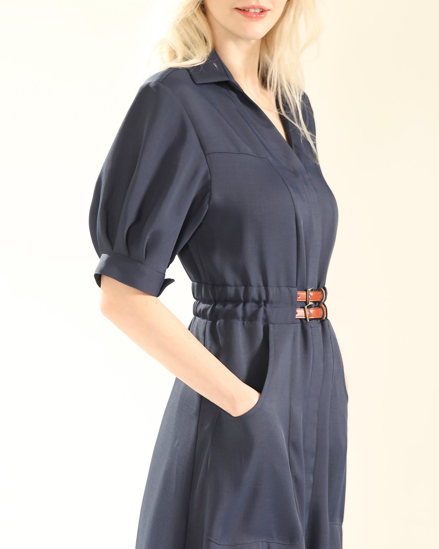 Navy Shirt Dress