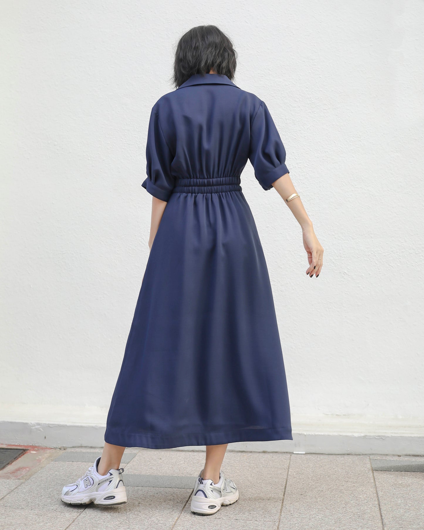 Navy Shirt Dress
