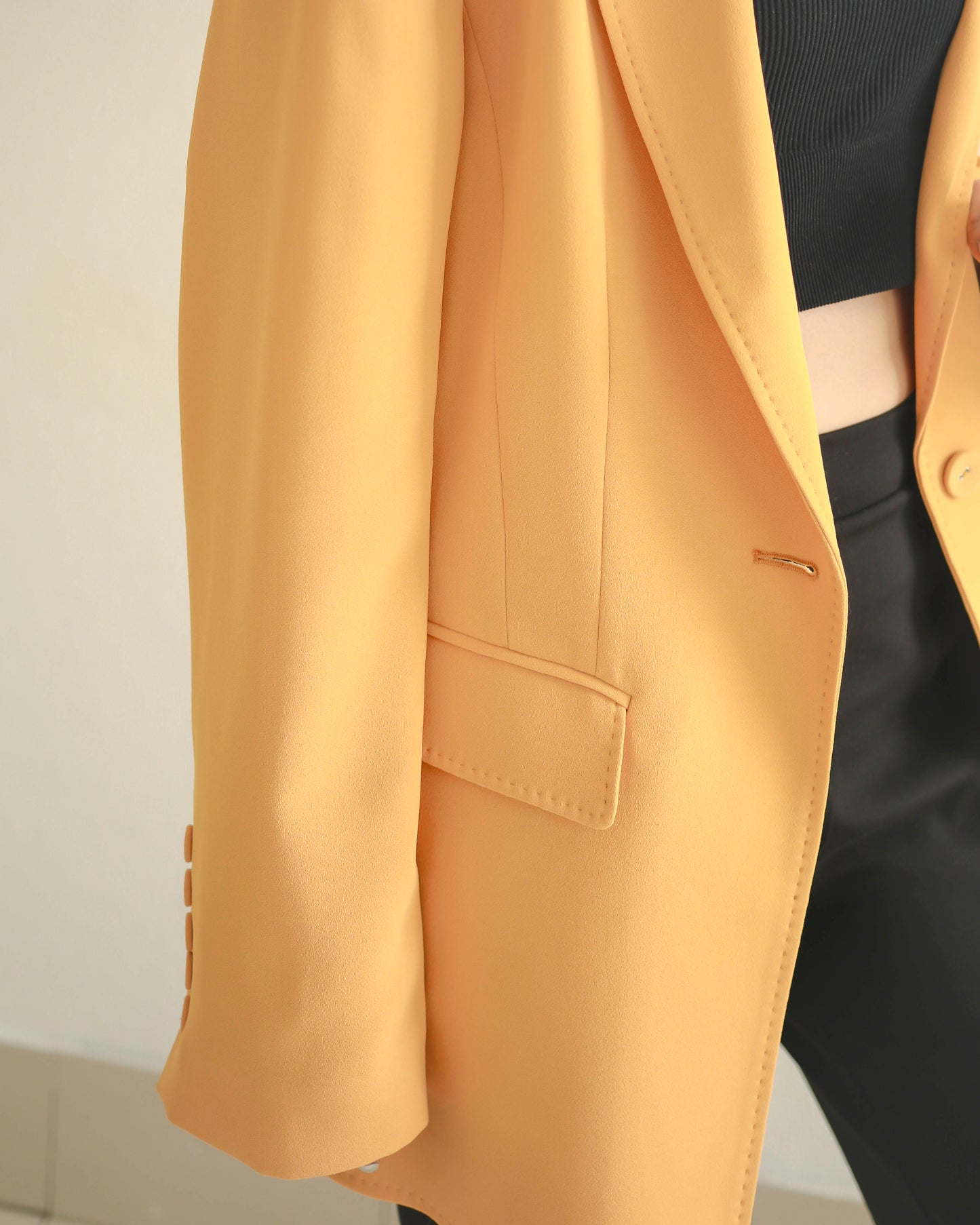 Pick Stitching Oversize Blazer