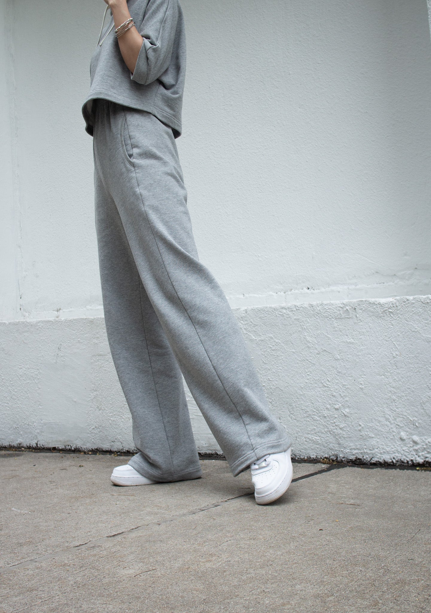 Grey Straight Leg Joggers