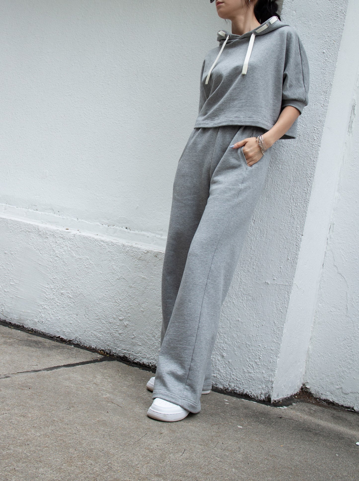 Grey Straight Leg Joggers