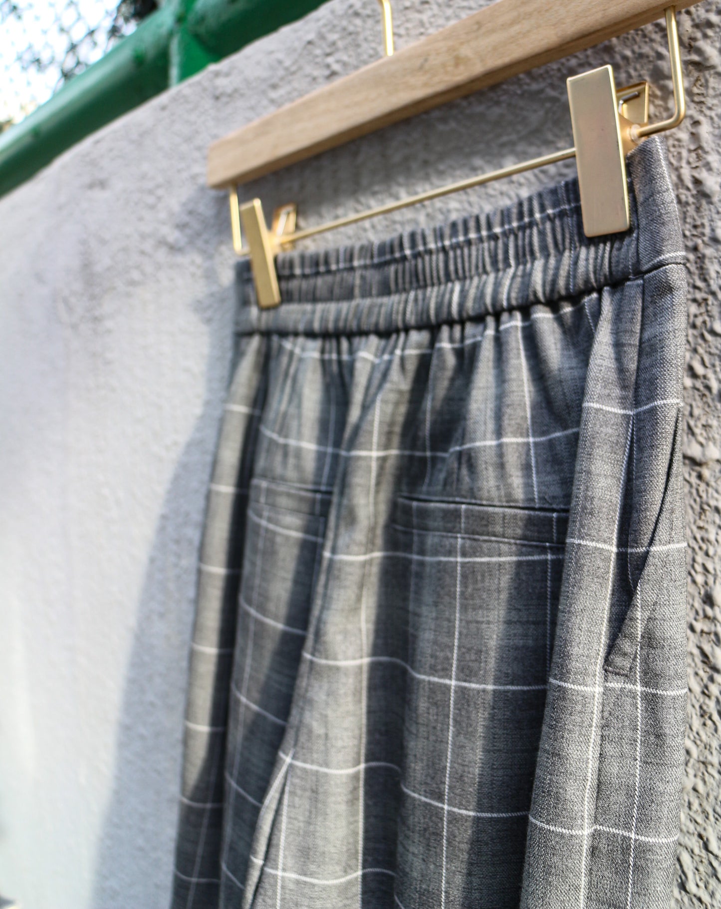 Plaid Wide Leg Trousers