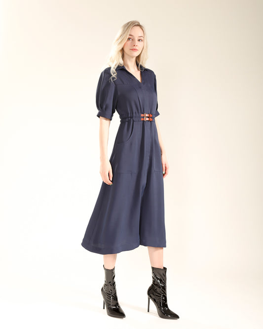 Navy Shirt Dress